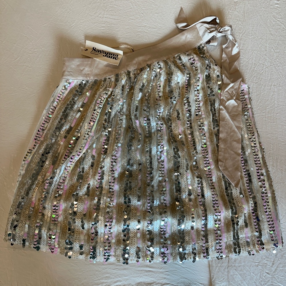 Savanna Jane Gold Sequin Top